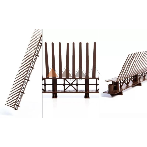 Fésűs szellőzőléc (100cm) barna (50db)