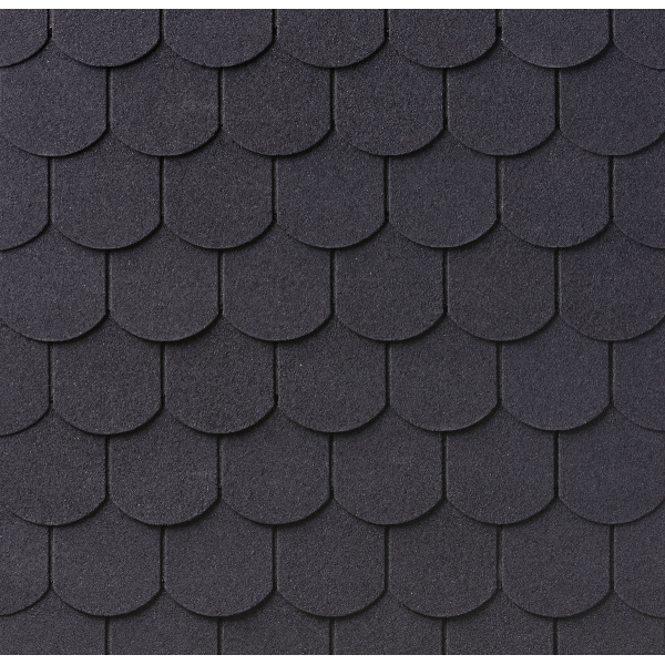 IKO Superglass Biber 3Tab fekete (01) hódfarkú zsindely (3m2/csg)