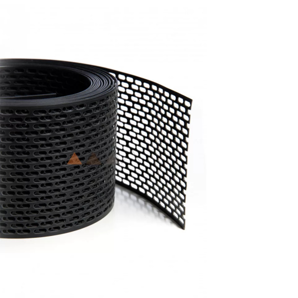PVC eresz szellőző szalag 10cm fekete 5m/tek.