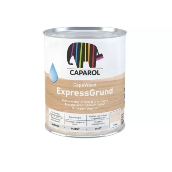 Caparol CapaWood Express Grund 0,75 LT vizesbázisú lazúr alapozó